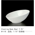 porcelain dip bowls,porcelain slanting bowls,porcelain inclined body bowls